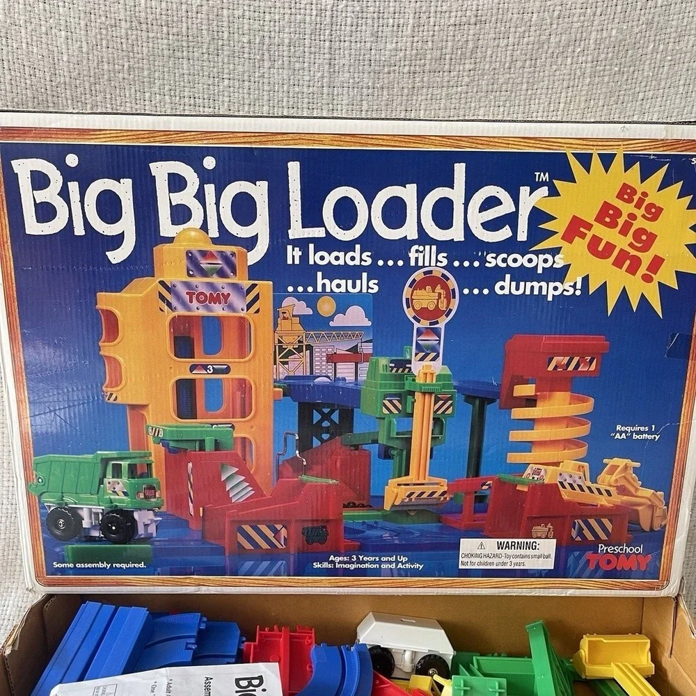 Tomy Big Big Loader Construction Set COMPLETE In Original Box 1994 Playset 5003